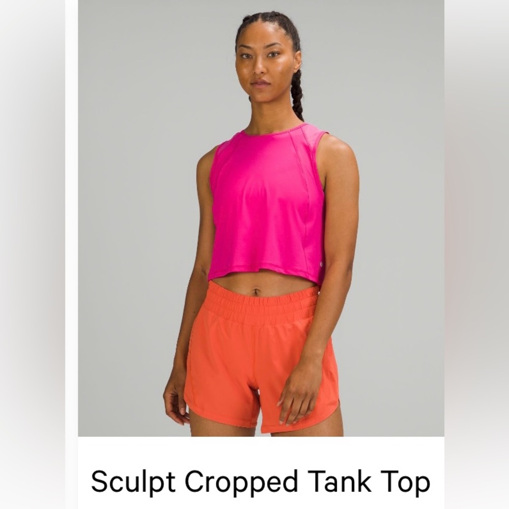 Lululemon Sculpt Cropped Tank Top